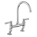 TAQCLASSBRCMCM Rangemaster AquaClassic Double Lever Kitchen Mixer Tap - Chrome