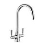 Rangemaster AquaClassic Double Lever Kitchen Mixer Tap - Chrome