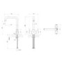 Leisure Aquaform 2 Dual Lever Kitchen Mixer Tap - Chrome