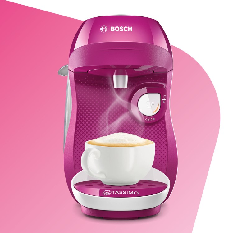 Tassimo by Bosch Happy Pod Coffee Machine - Purple & White