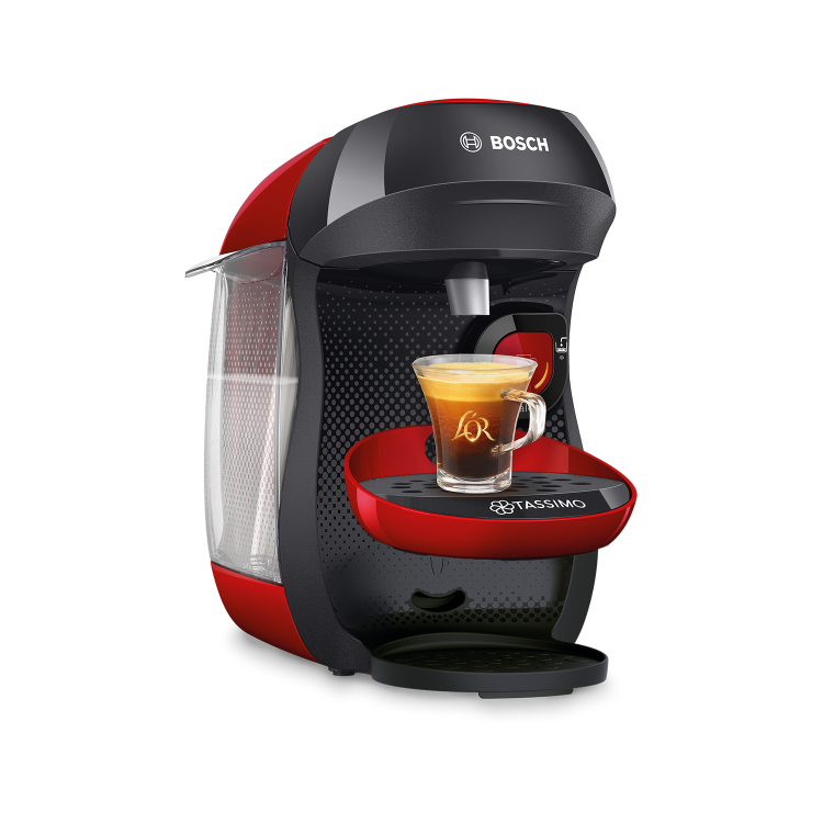 Tassimo by Bosch Happy Pod Coffee Machine - Red & Black