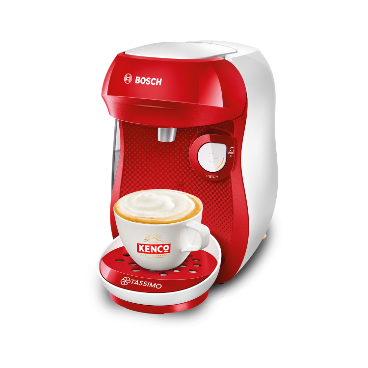 Tassimo by Bosch Happy Pod Coffee Machine - Red & White
