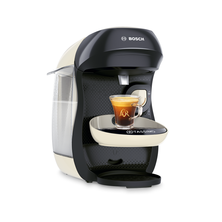Tassimo by Bosch Happy Pod Coffee Machine - Cream & Black