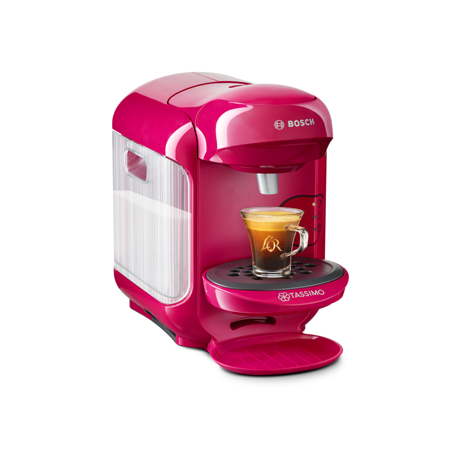 Tassimo by Bosch TAS1401GB Vivy 2 Pod Coffee Machine Pink