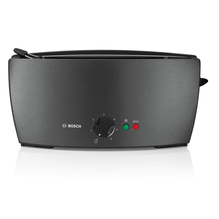 Bosch TAT6805GB Long Slot Toaster - Stainless Steel And Anthracite
