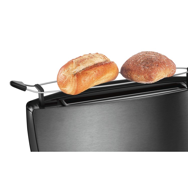 Bosch TAT6805GB Long Slot Toaster - Stainless Steel And Anthracite