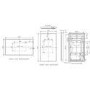 Rectangular Black Backlit Heated Bathroom Mirror with Lights 700 x 400mm - Taurus