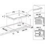 Hotpoint 77cm 4 Zone Induction Hob with CombiDuo