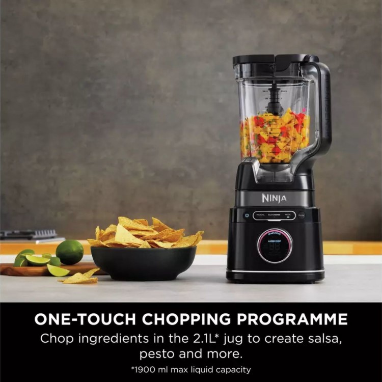 Ninja TB301UK Detect Duo Power Blender Pro + Single Serve  Black  Smoothies Soups & Ice Crushing