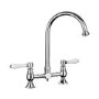 Rangemaster Belfast Chrome Dual Lever Bridge Kitchen Tap