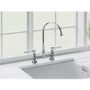 Rangemaster Belfast Chrome Dual Lever Bridge Kitchen Tap
