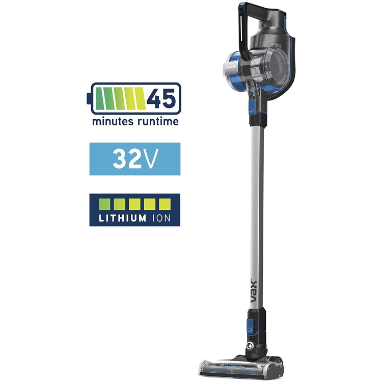 Refurbished Vax 32V Blade  Cordless Vacuum Cleaner Black Grey & Blue