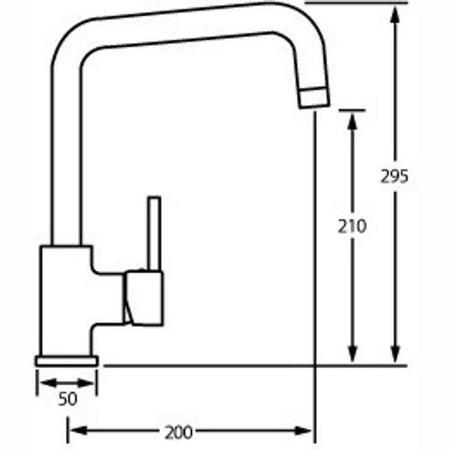 CDA Chrome Quad Spout Single Lever Mixer Kitchen Tap
