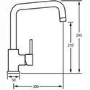CDA Chrome Quad Spout Single Lever Mixer Kitchen Tap