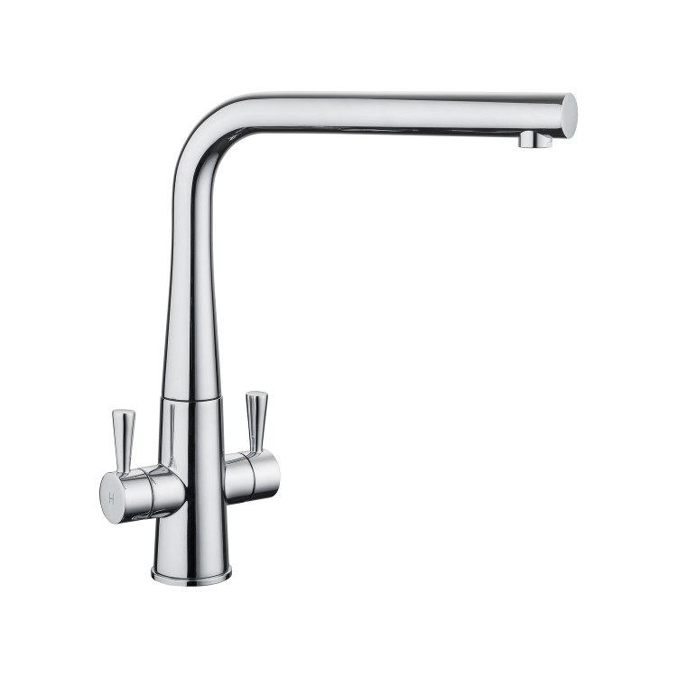 Rangemaster Conical Dual Lever Kitchen Tap - Chrome