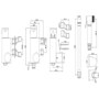 Black Thermostatic Douche Shower / Bidet Shower Spray Kit - Arissa