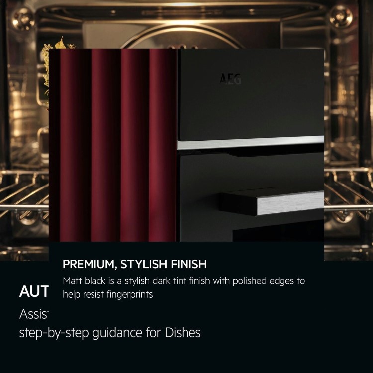 AEG 7000 Series TE7PB731AT MealAssist Electric Single Oven - Matt Black