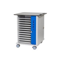 TekCharge Single Door 12 Laptops or Chromebook up to 17" Charging Trolley