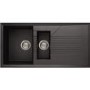 Reginox TEKNO475B 1.5 Bowl Composite Granite Sink Black