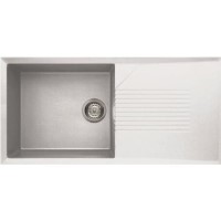 Reginox TEKNO480W 1.0 Bowl Composite Granite Sink White