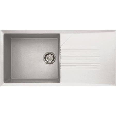 Reginox TEKNO480W 1.0 Bowl Composite Granite Sink White