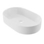 GRADE A1 - White Oval Countertop Basin 600mm - Tennessee