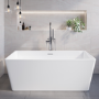 GRADE A1 - Small Freestanding Double Ended Bath 1300 x 700mm - Tetra