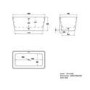 GRADE A1 - Small Freestanding Double Ended Bath 1300 x 700mm - Tetra