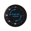 electriQ 13 Inch Quiet Oscillating Tower Fan - Black