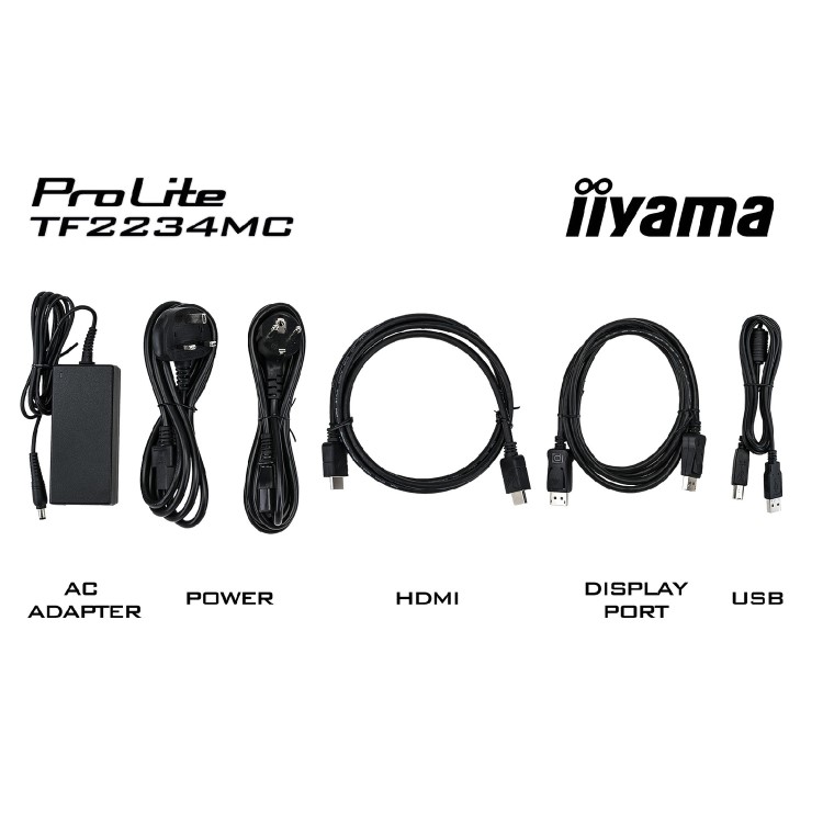 Refurbished Iiyama ProLite TF2234MC-B6AGB 22" IPS Touchscreen Monitor