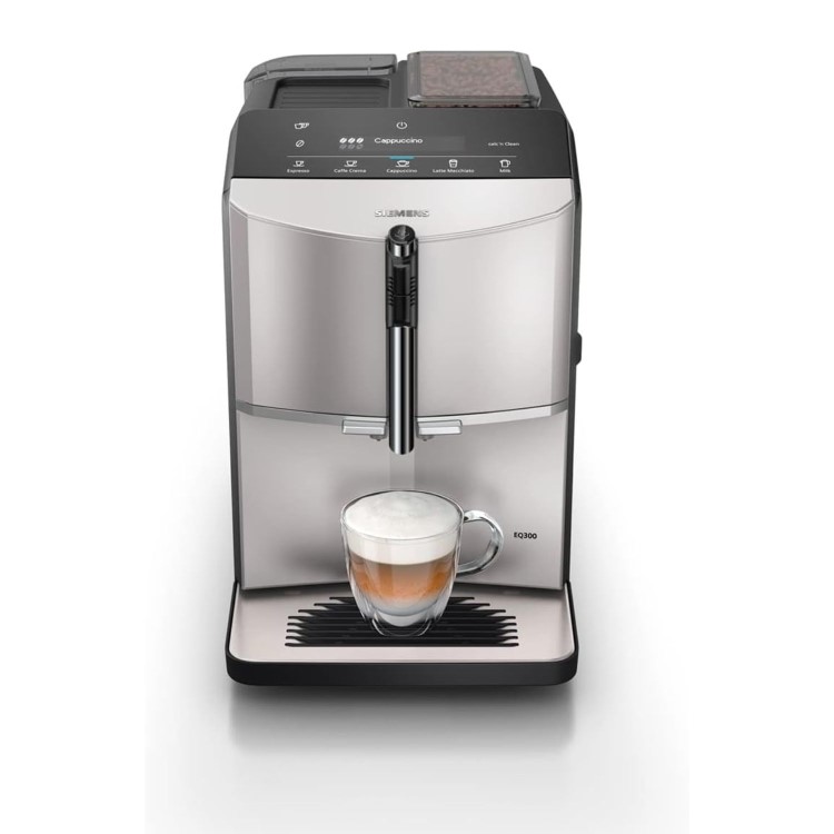 Siemens TF303G07 EQ300 Bean-to-Cup Coffee Machine – Inox Silver Automatic Espresso & Milk Frother