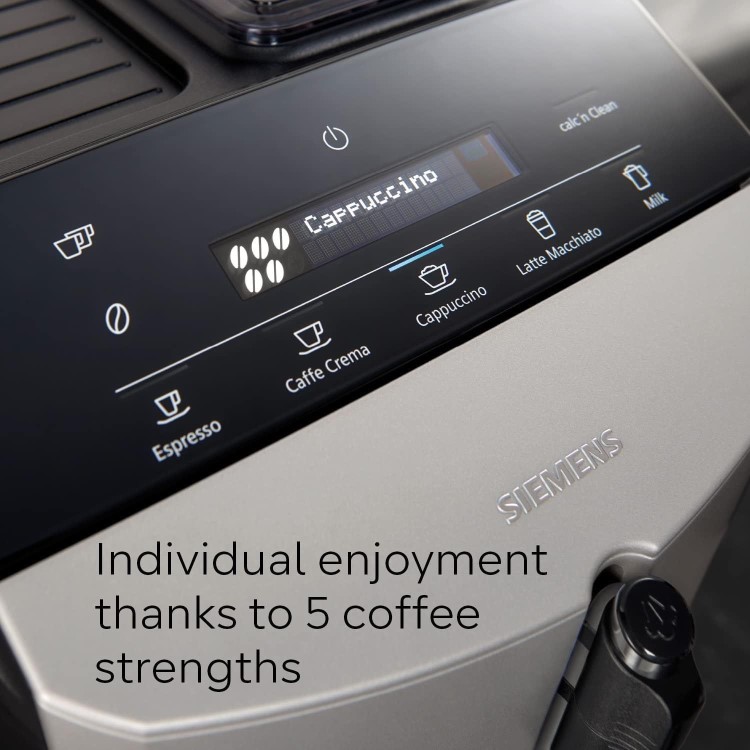 Siemens TF303G07 EQ300 Bean-to-Cup Coffee Machine – Inox Silver Automatic Espresso & Milk Frother