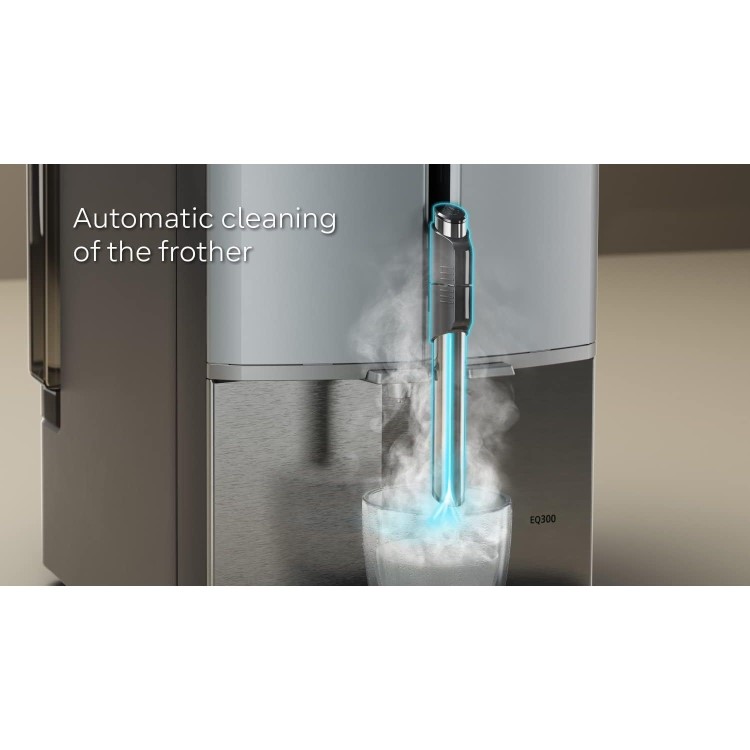 Siemens TF303G07 EQ300 Bean-to-Cup Coffee Machine – Inox Silver Automatic Espresso & Milk Frother