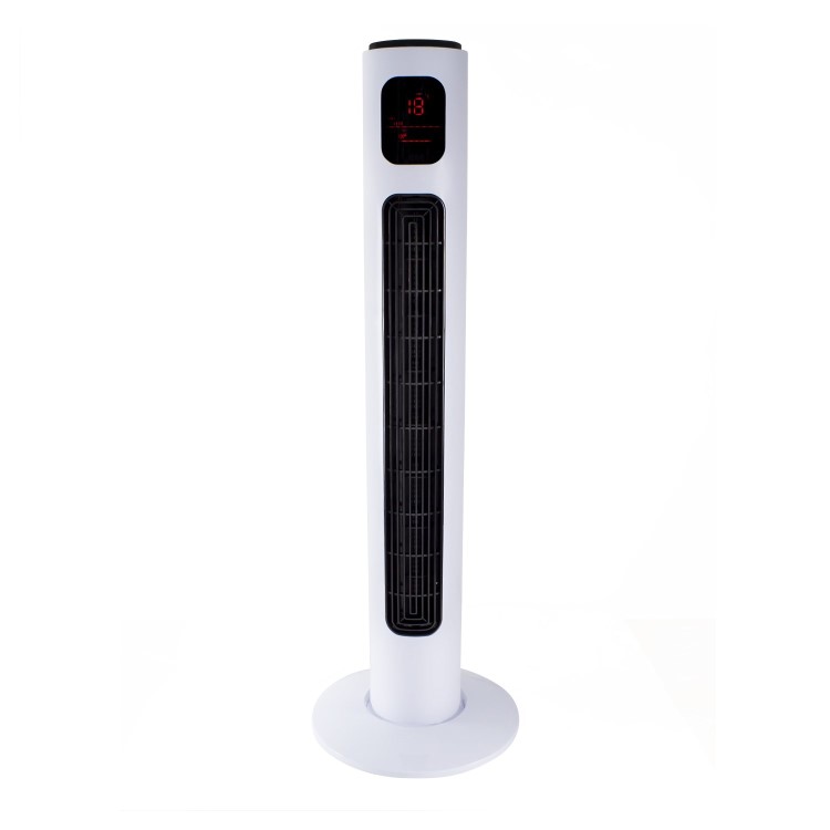 electriQ 38 Inch Oscillating Tower Fan - White