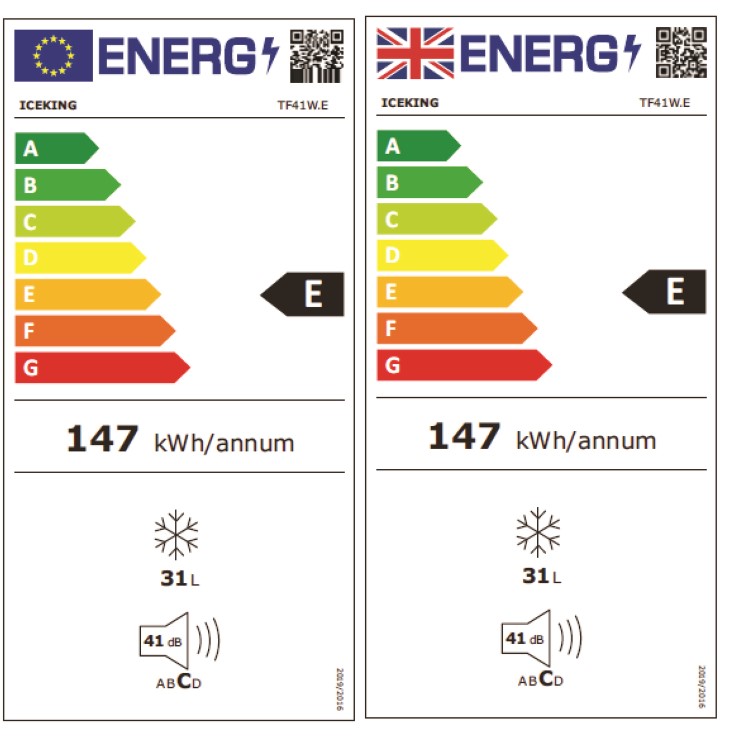 Ice King 31 Litre Table Top Freezer - White
