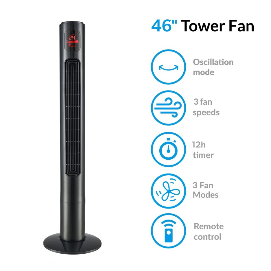 tower fan settings