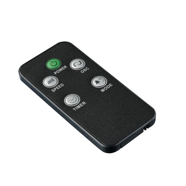 electriQ 46 Inch Black Tower Fan with Remote Control 3 Speed Settings Timer & Oscillation Functions