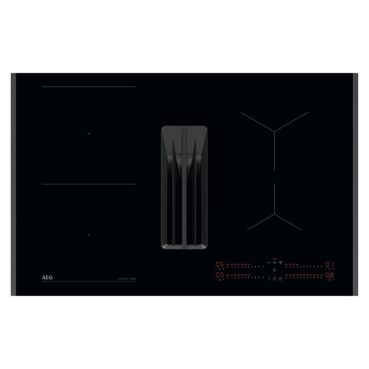 AEG 6000 Series 80 cm 4 Zone Venting Induction Hob - Black