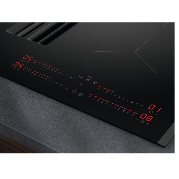 AEG 6000 Series 80 cm 4 Zone Venting Induction Hob - Black