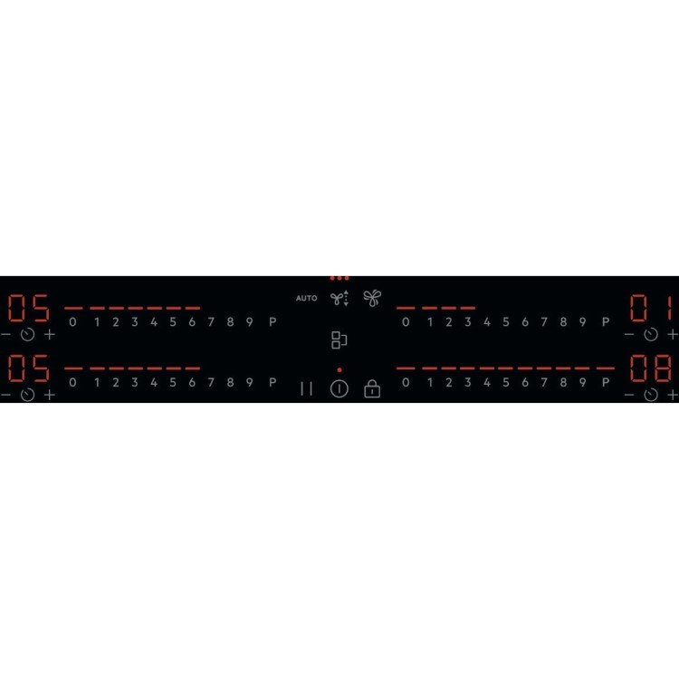 AEG 6000 Series 80 cm 4 Zone Venting Induction Hob - Black