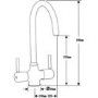 Reginox DIPLOMAT10ECO/THAMES Diplomat 10 Reversible 1 Bowl Stainless Steel Sink & Thames Chrome Tap Pack