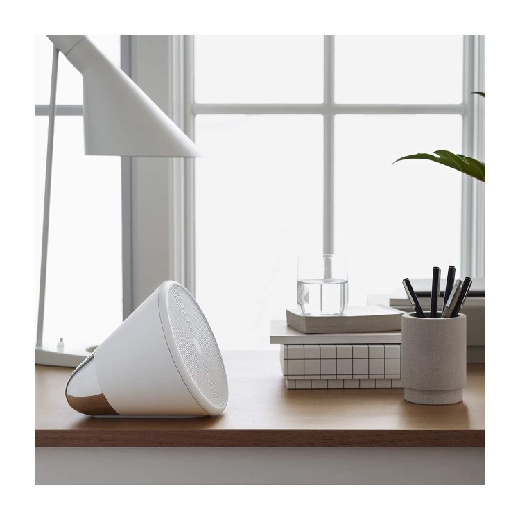 Aether Cone Wireless HiFi Speaker - White and Silver