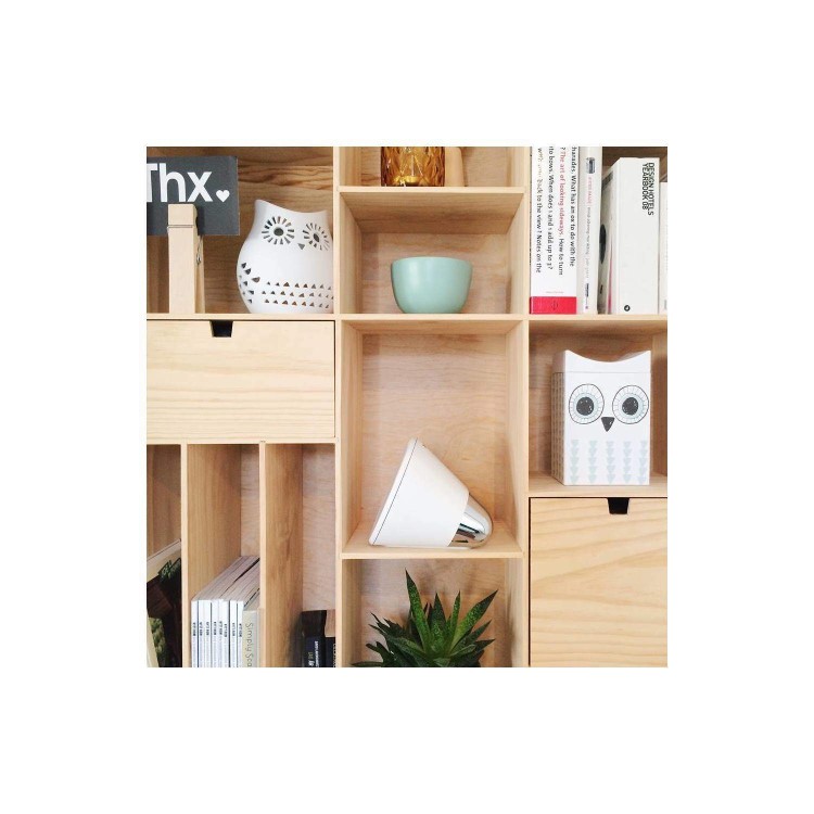 Aether Cone Wireless HiFi Speaker - White and Silver