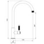 Rangemaster Hemlock Single Lever Monobloc Kitchen Mixer Tap - Polished Gold