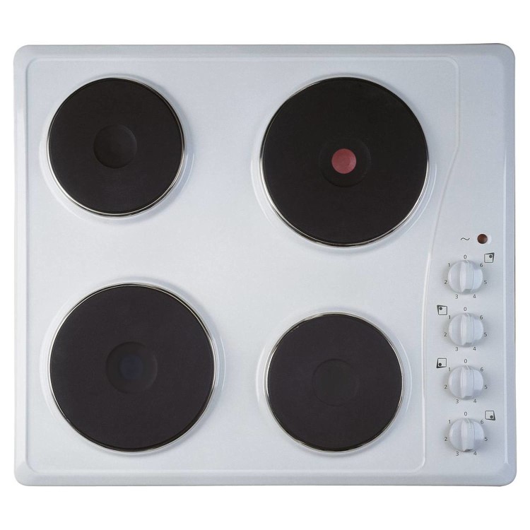 Refurbished Indesit TI60W 60cm Four Zone Solid Plate Electic Hob - White