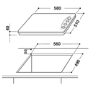 Indesit 60cm 4 Zone Solid Plate Hob - White