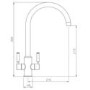 Rangemaster Intense Dual Lever Monobloc Mixer Kitchen Tap- Chrome
