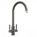 TID1GR Rangemaster Intense Dual Lever Monobloc Kitchen Mixer Tap - Matt Grey