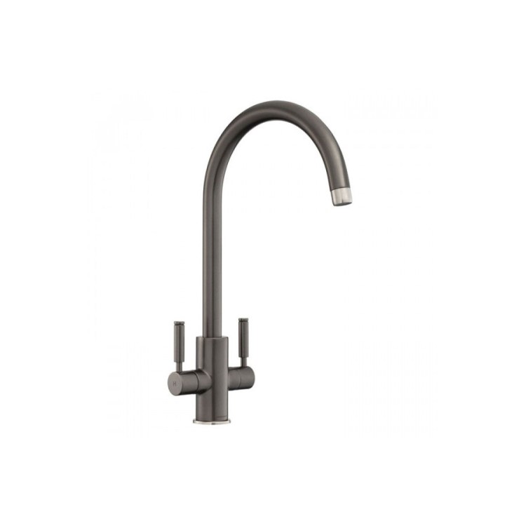 Rangemaster Intense Dual Lever Monobloc Kitchen Mixer Tap - Matt Grey