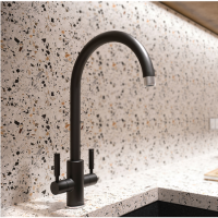 Rangemaster Intense Dual Lever Monobloc Kitchen Mixer Tap - Matt Black Rangemaster Intense Dual Lever Monobloc Kitchen Mixer Tap - Matt Black